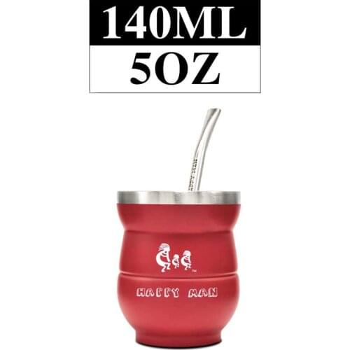 1 Set/Lot Yerba Mate Gourds Stainless Steel Calabash Cups Kits Double Wall Heat Insulation With Straw And Cleaning Brush