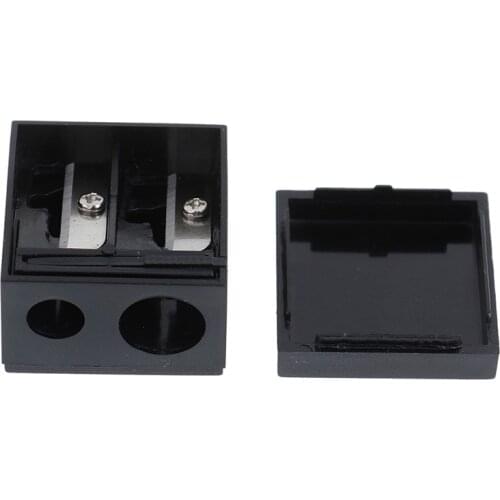 1PC Double Holes Pencil Sharpener Makeup Pencil Multifunctional Pencil Sharpener for Office School Supplies
