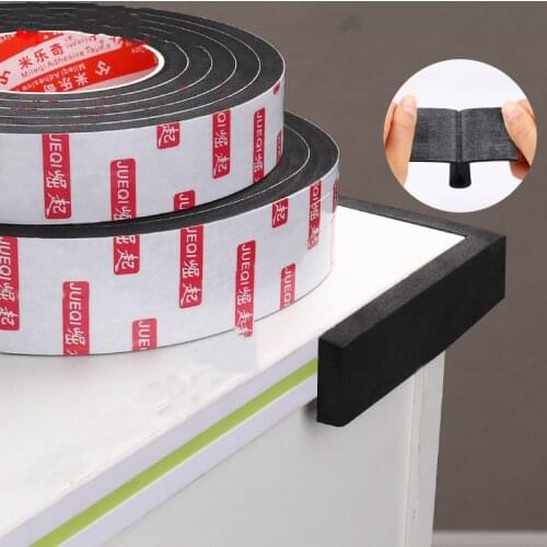 Self Adhesive Door Window Shockproof Foam Tape Single Side Soundproof Windproof Dustproof Seal Strip Buffer Anti-Collision Tape