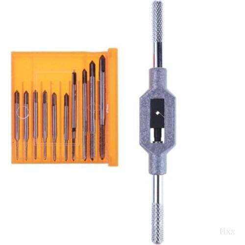 11Pcs M1-M3.5 Mini Screw Tap Set Hand Thread Wire Tapping Threading Taps Attack