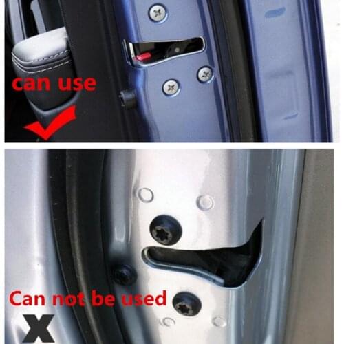 12Pcs Universal Car Door Lock Screw Protector Sticker Cover for Cadillac ATS SRX CTS LINCOLN MK REMOTE Ssangyong kyron rexton