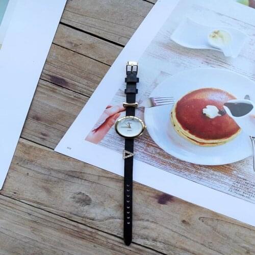 2021 fashion Women/Men Business Watch PU Leather Casual Thin Simple Dress Quartz Wristwatches Lovers Couple Wrist Watch