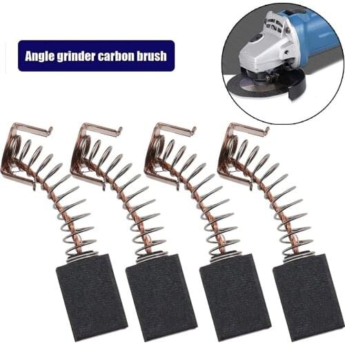 4pcs Angle Grinder Carbon Brushes Electric Motor Brush Universal Electric Hammer For WS125 Black Decker G720 Power Tools Parts