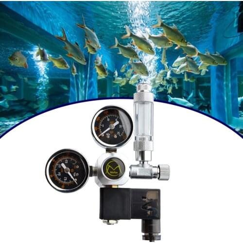Aquarium CO2 Regulator W21.8 Interface Check Valve Solenoid Valve For Aquarium Fish Tank Aquatic Plants Adjust The CO2 Level New