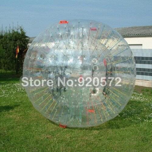 Free shipping ! PVC inflatable body zorb ball for kids and adults,2.5m walk in plastic bubble ball for sale