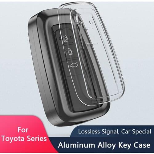 TAJIAN Car Key Case Cover Key Shell Storage Bag Protector For Toyota Rav4 Wildlander, Avalon, Camry, Levin, Corolla, Prado, C-HR