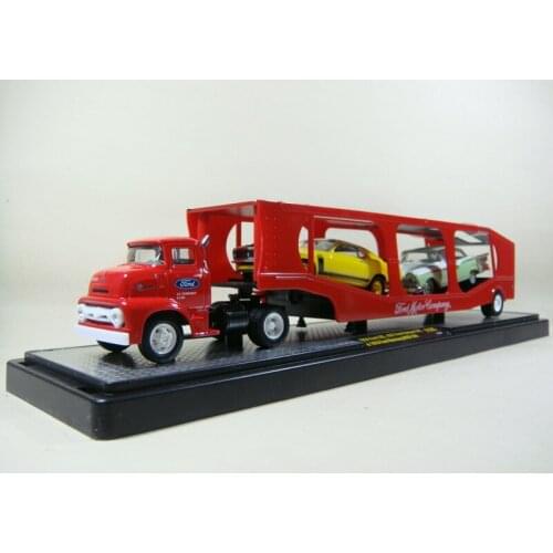 M2 Machine 1/64 Ford transporters carry trucks Diecast Collection of Die-casting Simulation Alloy Model Children Toys