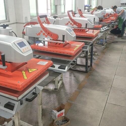 JC - 2 d new shaking hands press 40 * 50 smoked pull pyrograph machine heat transfer machine equipment T-shirt printing machine