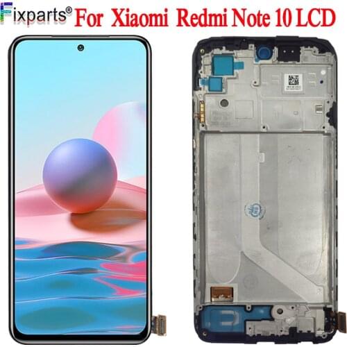 Original For Xiaomi Redmi Note 10 LCD Display Touch Screen Digitizer For Redmi Note 10 Note10 LCD Frame M2101K7AI M2101K7AG LCD