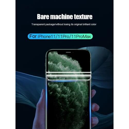 Front and back Hydrogel Film For iPhone 11 Pro X XR XS Max Screen Protector For iPhone 8 7 Plus 6 6s Plus Se 2020 Film Not Glas