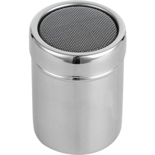 HOT Stainless Steel Chocolate Shaker Cocoa Flour Icing Sugar Powder Coffee Sifter Lid Shaker Cooking Tools Coffee Accessories