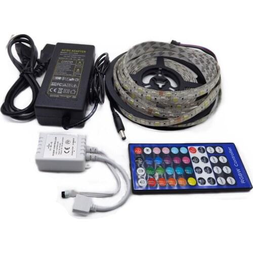 5050 RGBCW RGBWW LED Strip DC 12V 5M 300LED RGBW/WW LED Light Strip with +Remot