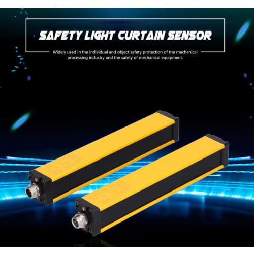 Safety Light Curtain Photoelectric Protection Sensor PNP NO Output Control Device DC10-30V Control Mechanical Equipment