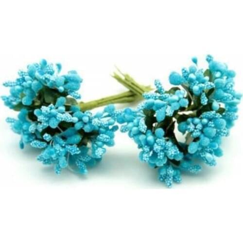 Pıtırcık Cipso Flowers Looking 144 Pcs wedding henna Gift Süsüleme Material Blue Color wedding bride mariage хна henna