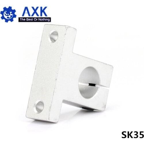 2pcs/lot Free Shipping SK35 35mm linear bearing rail shaft support XYZ Table CNC Router SH35A