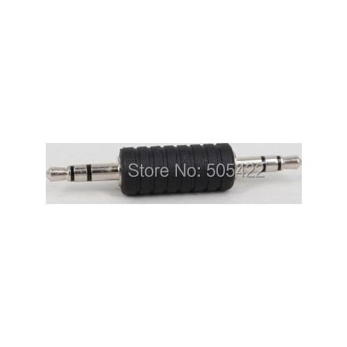 500PCS/LOT 3.5mm Stereo Male to 3.5mm Male M/M Audio Headphone Earphone Adapter Jack Coupler Connector Wholesale
