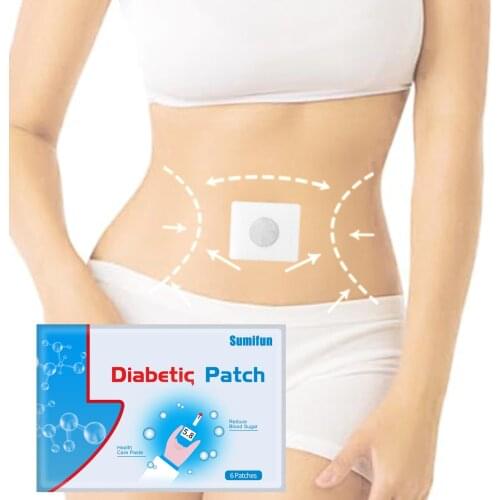 6 PC Blood sugar diabetic plaster Chinese medicine stickers Medical stickers Hypoglycemic Treatment Patch