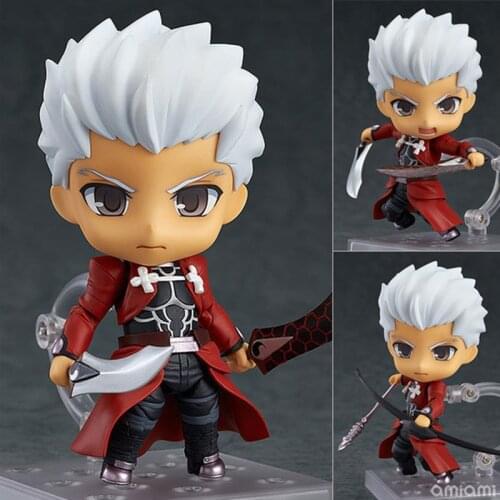 Anime Fate Stay Night Archer Emiya Shirou 486 Super Movable Edition PVC Action Figure Collectible Model Kids Toys Doll 10cm