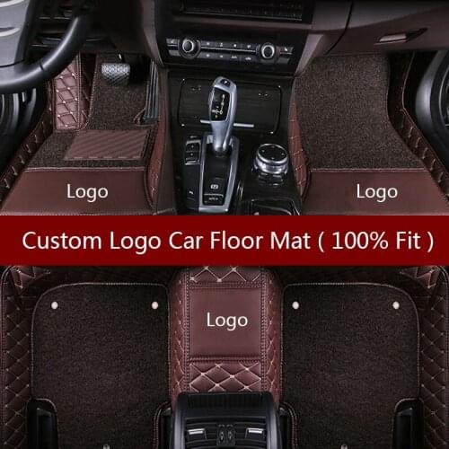 Flash mat Logo car floor mats for peugeot 307 206 308 308S 407 207 406 408 301 508 5008 2008 3008 4008 RCZ auto accessories