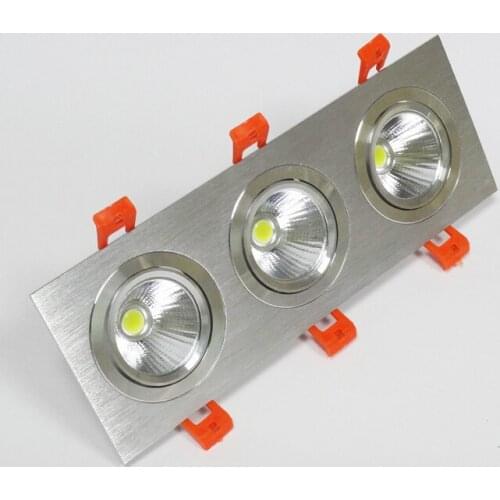 Free Shipping 3*9W dimmable led recessed down lights 2700-7000K for home with led driver 85-265V