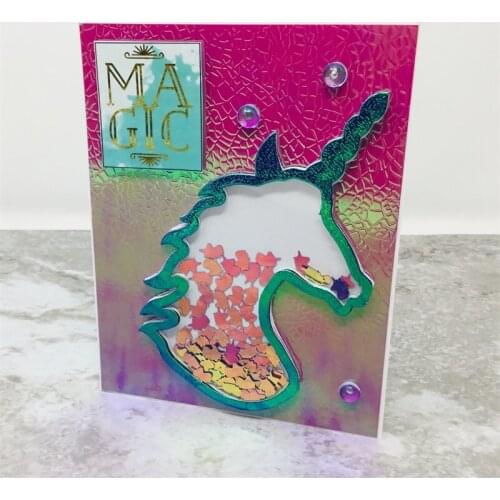 Big Unicorn Shaker Metal Cutting Dies Stencils for DIY Scrapbooking/photo album Decorative Embossing DIY Paper Cards