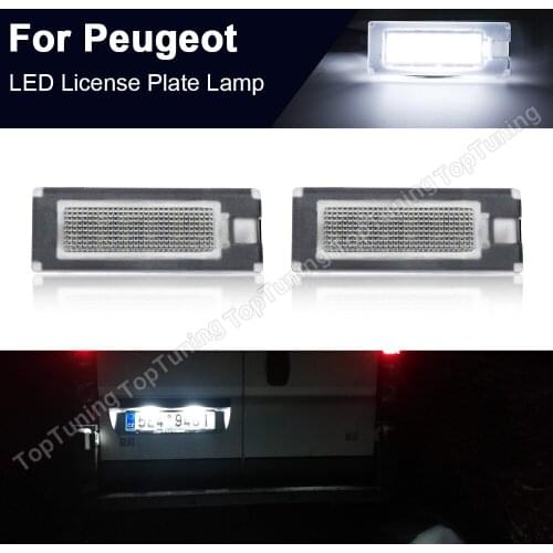 2x LED License Number Plate Light For Fiat Ducato Bus Kasten Peugeot Boxer Bus Kasten Citroen Jumper Bus Kasten 2006-2020 Lamp