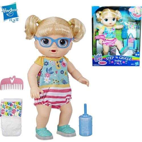 Hasbro Naughty Baby Alive Will Walk Baby Will Glow Talk Pee Doll Girl Play House Toy Cartoon Dolls & Accessories Kids Toy Gift