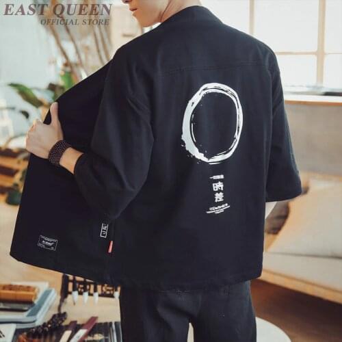 Traditional japanese clothing kimonos cardigan japanese kimono traditional samurai haori karate male yukata obi AA3827 Y A