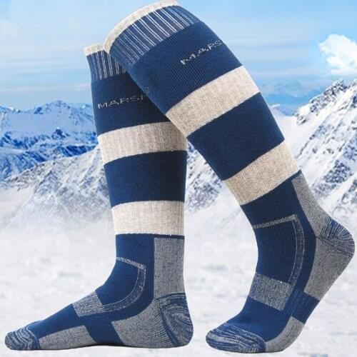 Marsnow High Quality 3 Pairs Men Women Thermal Long Outdoor Sport Socks for Hiking Camping Walking Climbing Backpacking Skiing