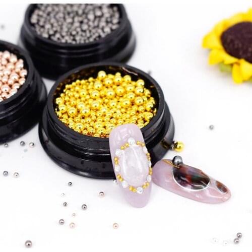 HOT SALES！！Metal Balls 3D Metal Nail Ball Decorations DIY Tool Nail Studs Accessories