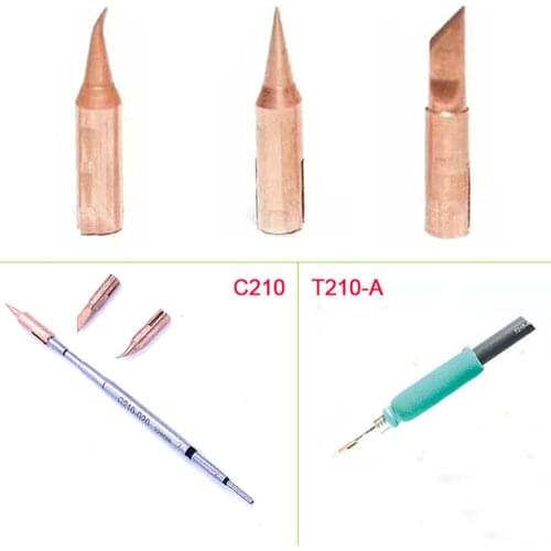 OCNRUX Soldering Iron Tips Specialized Replaceable Adapter for JBC T210-A Handle C210020 C210018 C210002 Copper Material