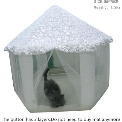 2020 New Washable Pet Supplies Pets Fences Outdoors For Large Dogs Pet House Breathable Portable Dog Tent Kennels Travel Cushion