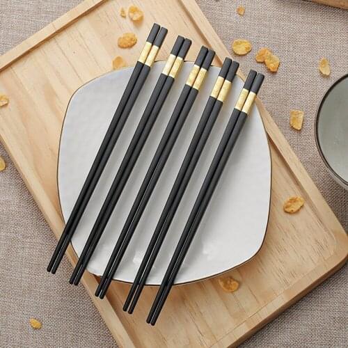 Alloy Chopsticks Household Hotel Tableware Alloy Chopsticks New Fashion Chinese High Grade Chopsticks Restaurant Small Wholesale