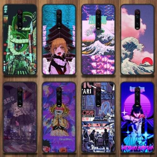 Vaporwave Glitch Anime Phone Case Cover for Redmi note 4 4 5 5A 6 Pro 7 8 8T Pro 9Pro Max case