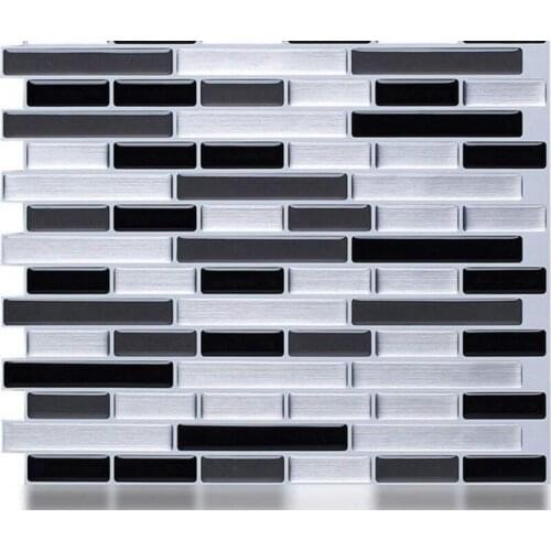 Striped 3D Three-dimensional Wall Stickers Living Room PU Epoxy Anti-Greasy Self-adhesive Wall Sticker Waterproof Wall Paper