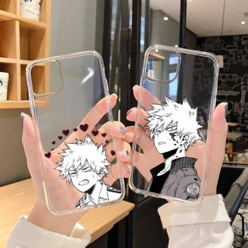 My Hero Academia Midoriya Phone Case Transparent soft For iphone 5 5s 5c se 6 6s 7 8 11 12 plus mini x xs xr pro max