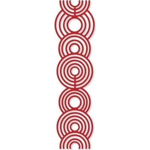 Cutting Dies Rippling Rings Border To Dcoration For DIY Scrapbooking Embossing Album Paper Cards Dies 2021New