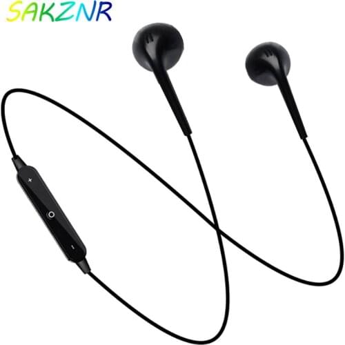 S6 Sport Neckband Wireless Bluetooth Earphone Headset with Mic in-ear earbuds For iPhone Xiaomi HUawei