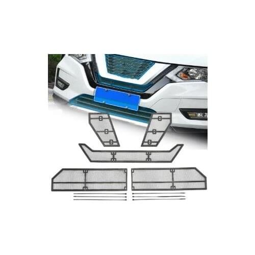 5Pcs Steel For Nissan X-Trail T32 Rogue Car Front Grille Insect Net Screening Mesh Fit 2017 2018 2019 2020 Accessories