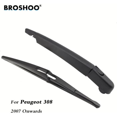 BROSHOO Car Rear Wiper Blade Blades Back Windscreen Wiper Arm For Peugeot 308 Hatchback (2007 Onwards) 310mm Auto Styling