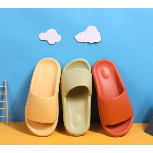 EVA Women Home Slippers Thick Bottom Platform Shoes Bathroom Anti-slip Waterproof Man Female Indoor Slides Couple Flip-flop