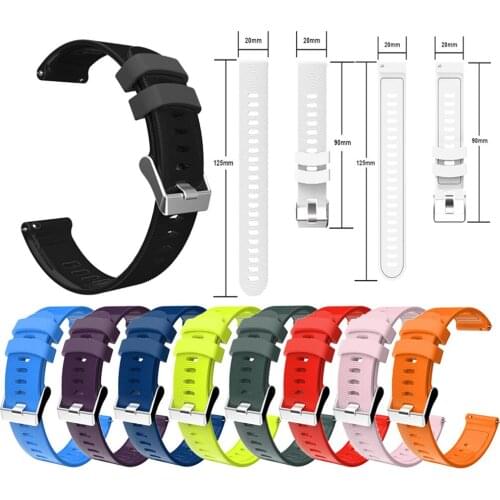 Replacement Watchband Watch Strap with Wavy Lines Pattern for Garmin Vivoactive3/Vivomove/Forerunner 245 645 Watch Accessories