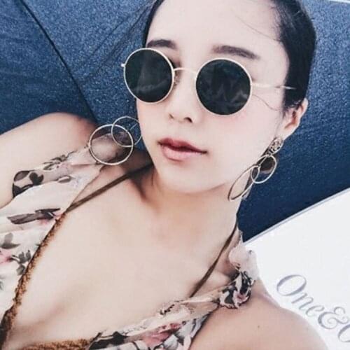 Retro Sunglasses Men Women Unisex Fashion Round Small Frame Sun Glasses Candy Color Sunglasses Vintage Eyewear Streetwear