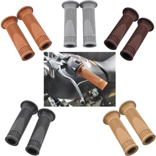 Universal 22MM handlebar Rubber Handlebar Hand Grip Bar End For Motorcycle Bike Cafe Racer Outdoor Sports New