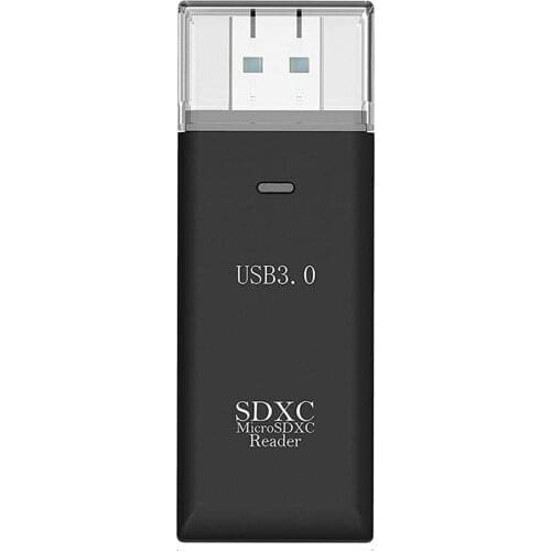 High Speed 2 In 1 USB 3.0 Micro SD SDXC TF T-Flash Memory Card Reader Adapter