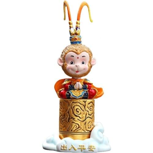 Monkey King Doll Funny Wide Applicability Resin Cute Monkey King Shape Car Ornaments for Car автомобильные товары для автомобиля