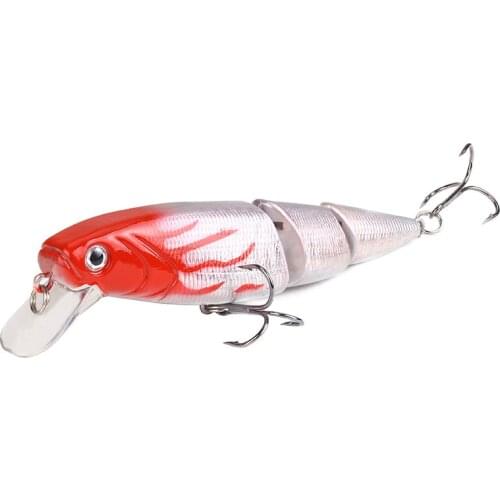 1PCS Fishing Lure Multi Jointed Hard Bait110mm/15g Artificial Bait Wobblers Swimbait Minnow Crankbait Trolling Swim jig Lure