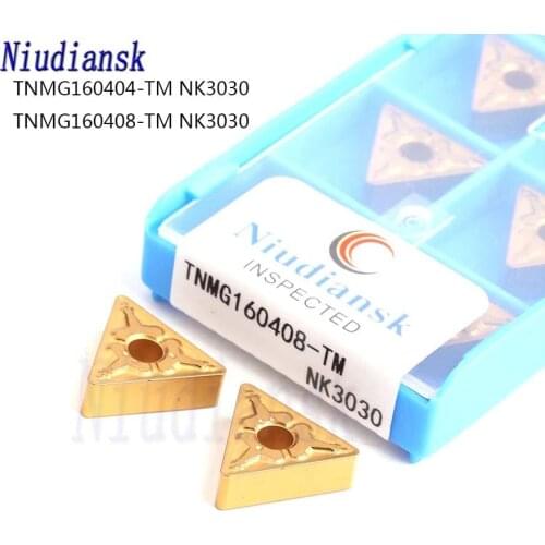 10pcs TNMG160404 TM NK3030 TNMG160408 TM NK3030 100% Original Carbide Inserts CNC Lathe Tool Turning Inserts Steel Turning Tool
