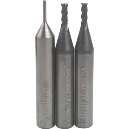 3 pieces / lot Best Locksmith supplies 2.0mm end milling cutter and 1.0mm key cutter for MIRACLE A5/A7/A9 key cutting machine