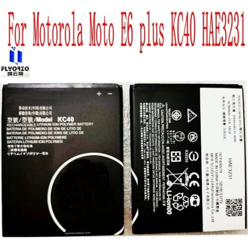 100% Brand new original 3000mAh KC40 Battery For Motorola Moto E6 plus XT2025-1 XT2025-2 KC40 HAE3231 Mobile Phone